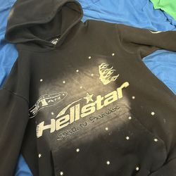 Black hellstar hoodie, Size small , Used 2 times 
