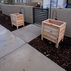 Cedar planters raised planters
