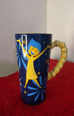 Disney Joy Mug Inside Out Cup Of Joy Blue And Yellow Ceramic Mug 15oz