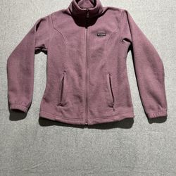 Columbia Fleece Jacket Women's Full Zip Purple Size Medium Warm Outdoor Layer