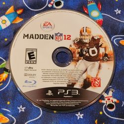 EA Sports Madden 12 Sony Playstation 3 PS3 Game Disc 