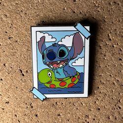 Disney 2024 Stitch Mystery Box Pin Lilo and Stitch Pool Float Photograph Pin