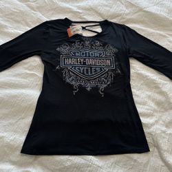 Authentic HARLEY DAVIDSON RHINESTONE SHIRT