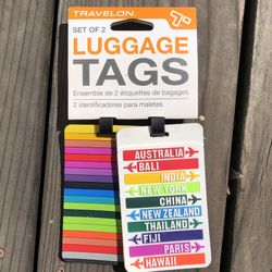 NEW*👉🏻 Set of 2 Luggage Travelon Tags (Silver Lake)