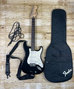 Squier Stratocaster by Fender Electric Guitar with Gig Bag