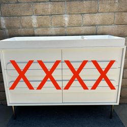 White Baby Changing Table Topper