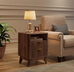 Fluted Nightstand