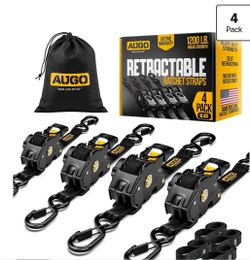 Retractable ratchet straps
