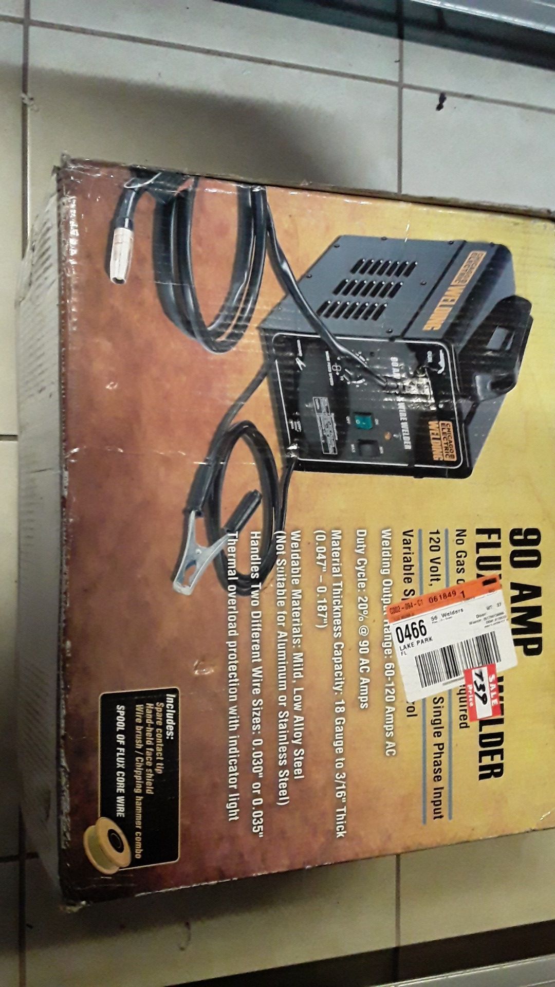 Chicago electric welding 90amp flux wire welder