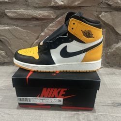 New Jordan 1 Retro High OG Taxi Size 4.5 Y / 6 Women