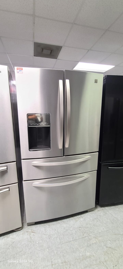 Kenmore 4‑Door French Door Fridge – Stainless, Ice/Water