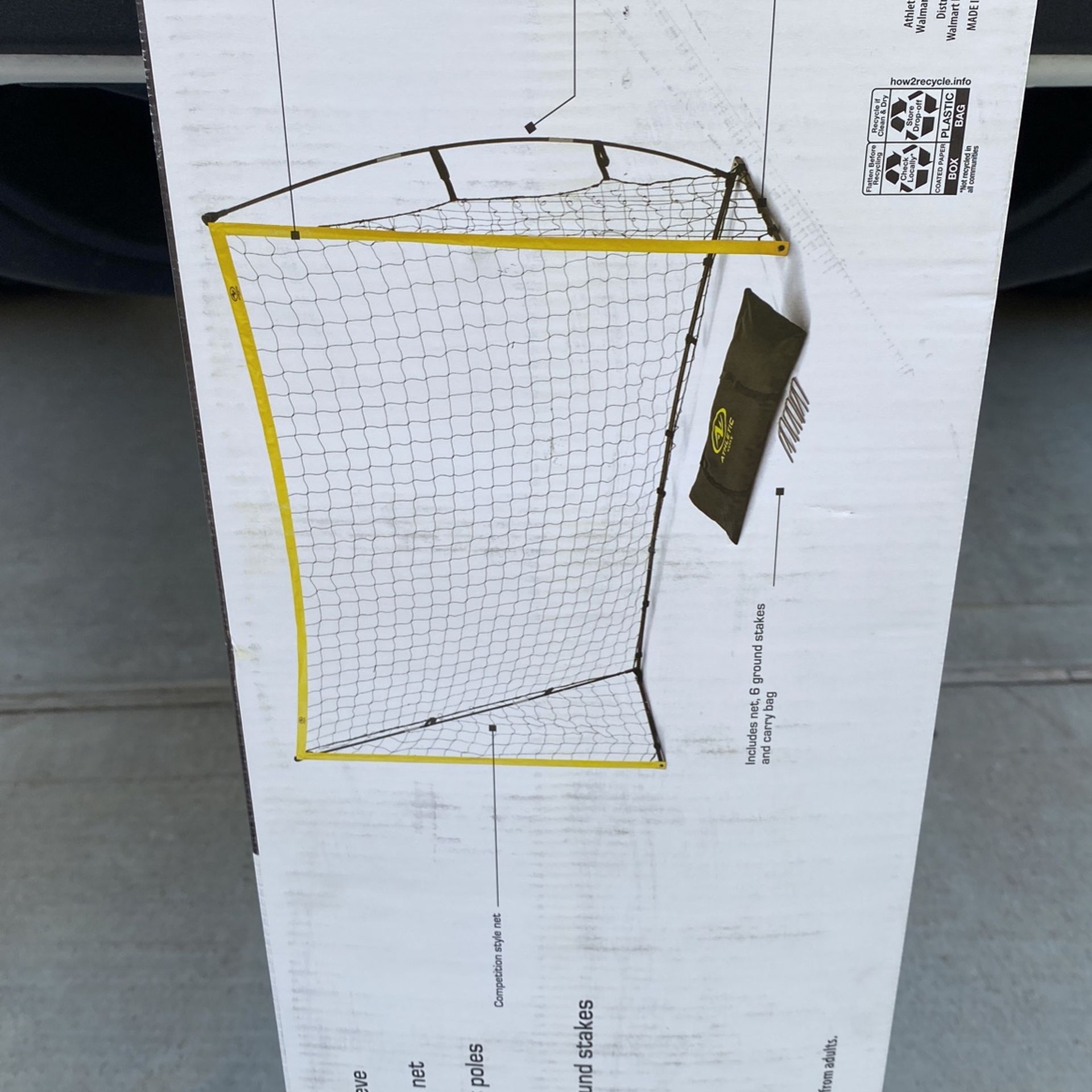 New Athletic Works Portable Soccer Goal 