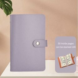 Ywmsfl 50 Pocket Leather Money Holder Organizer Wallet Bill Loose Leaf Storage