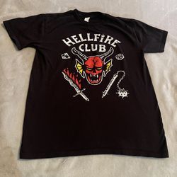 Stranger Things Shirt Men Medium Black Netflix Graphic Streetwear Lightweight