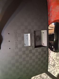 Black samsung led monitor