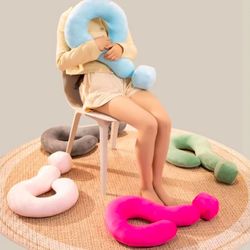 Dopamine Creative question Mark Pillow Nap Travel U-Shaped Pillow Office Sofas Pillow backrest Home Ornaments