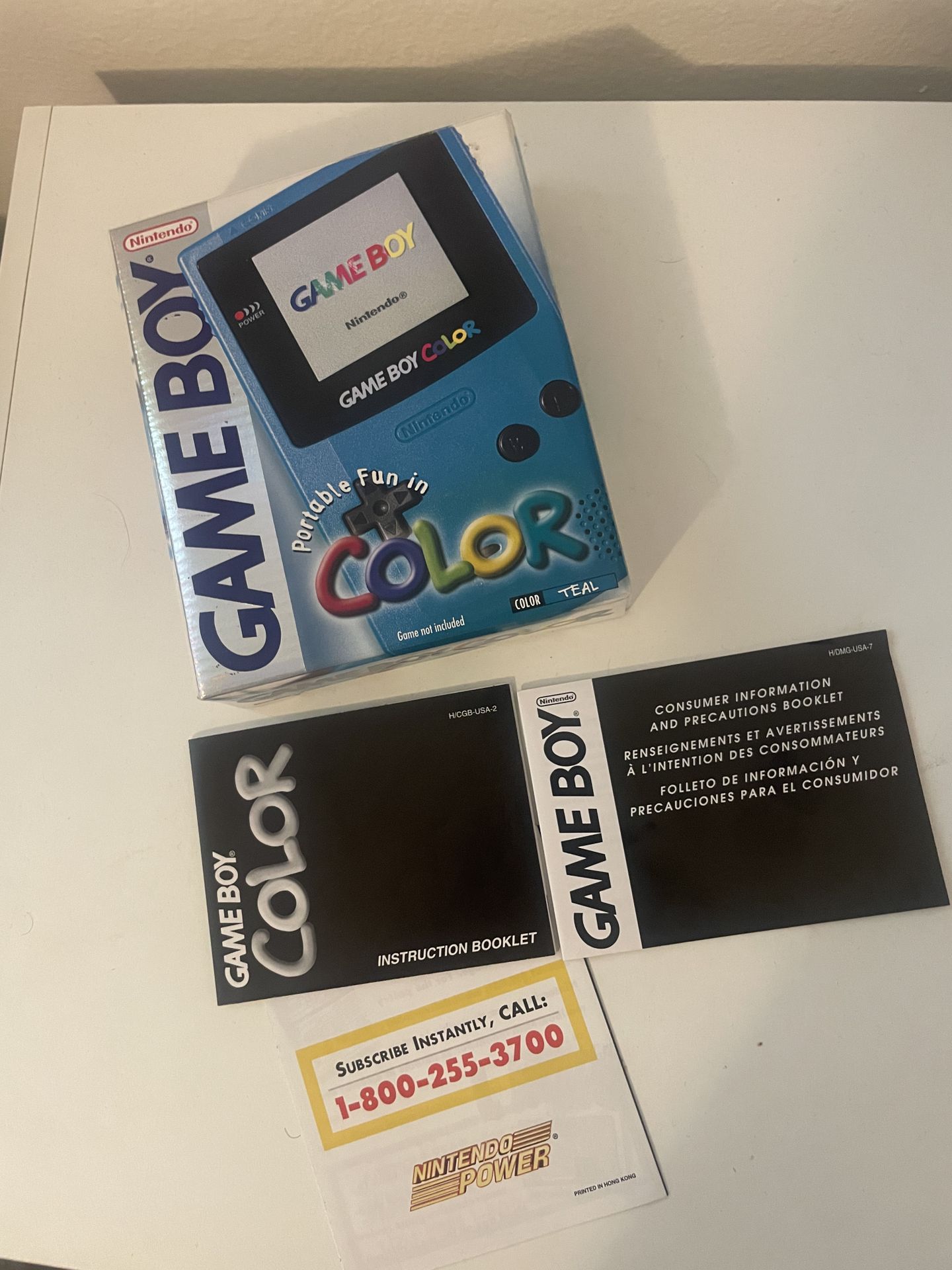 Gameboy Color Original Box with Manual and inserts (Gameboy NOT ...