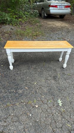 White bench