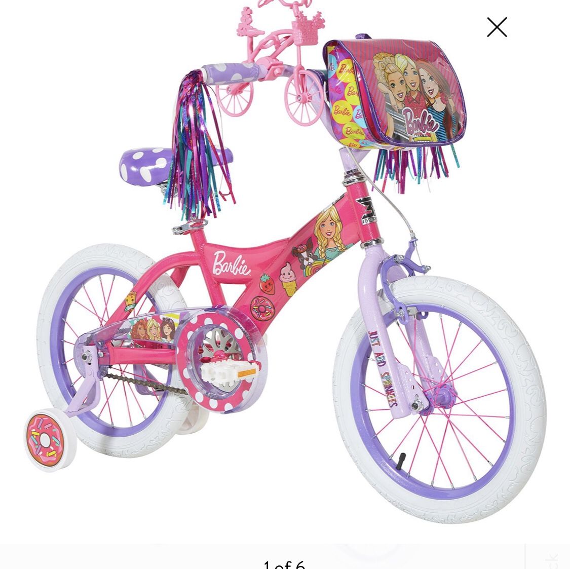 Girls 16” Barbie bike new in box