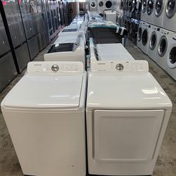 Samsung Top Loading Washer And Gas Dryer Set 