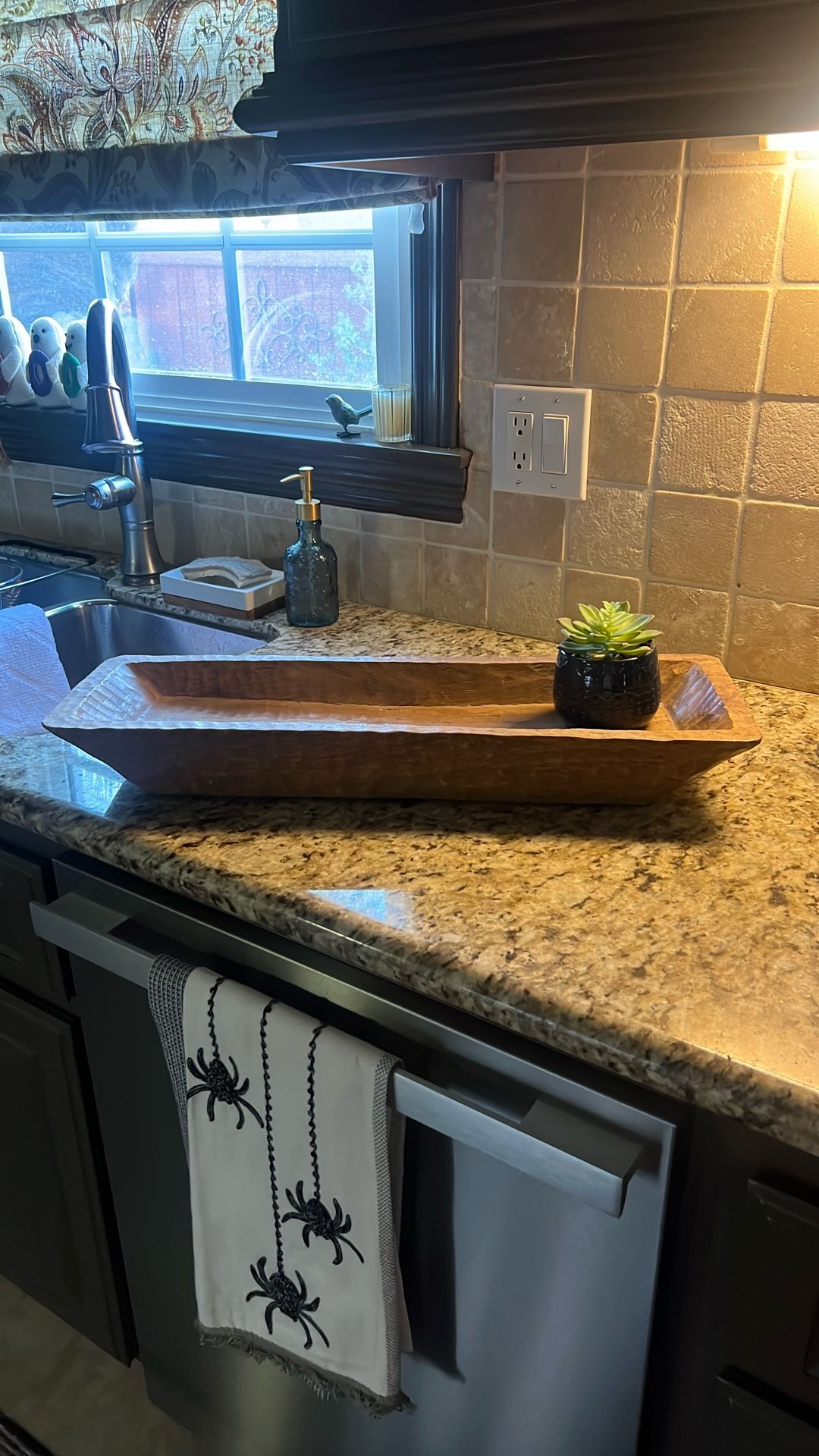 Large Wood Dough Bowl