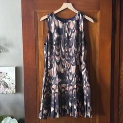 Purple And Pink Feather Fossil Dress