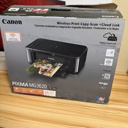 Canon Pixma MG3620 Wireless All-in-One Color Inkjet Printer with Mobile and Tablet Printing, Black