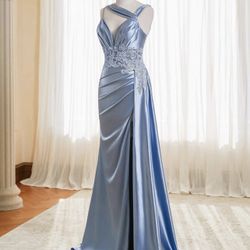 Satin Prom Dress 