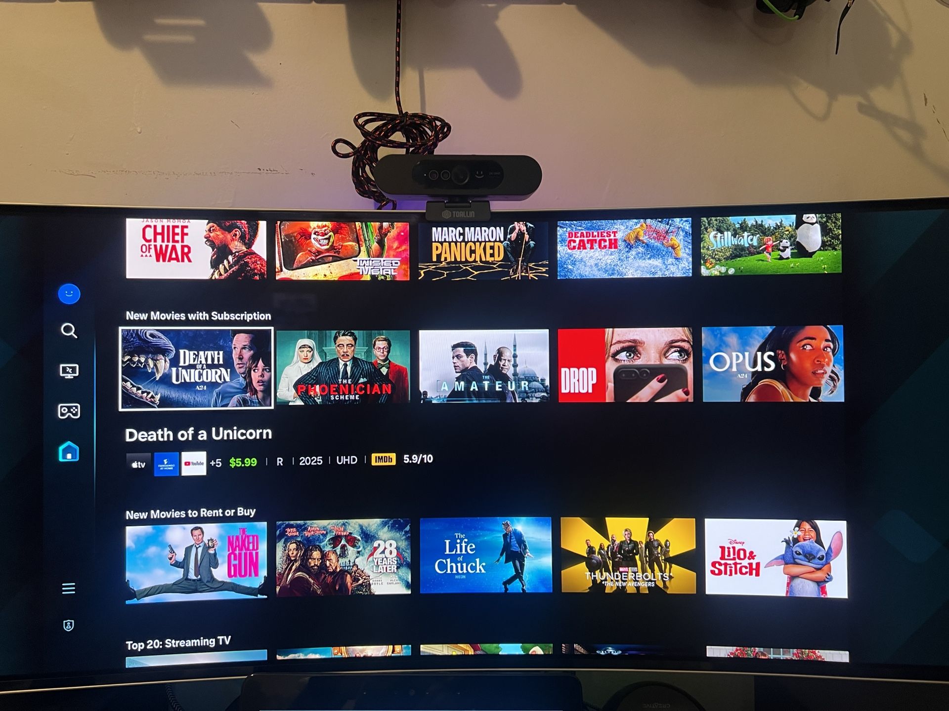 Samsung 34 Inch Oled 175 Hz Curve Monitor.