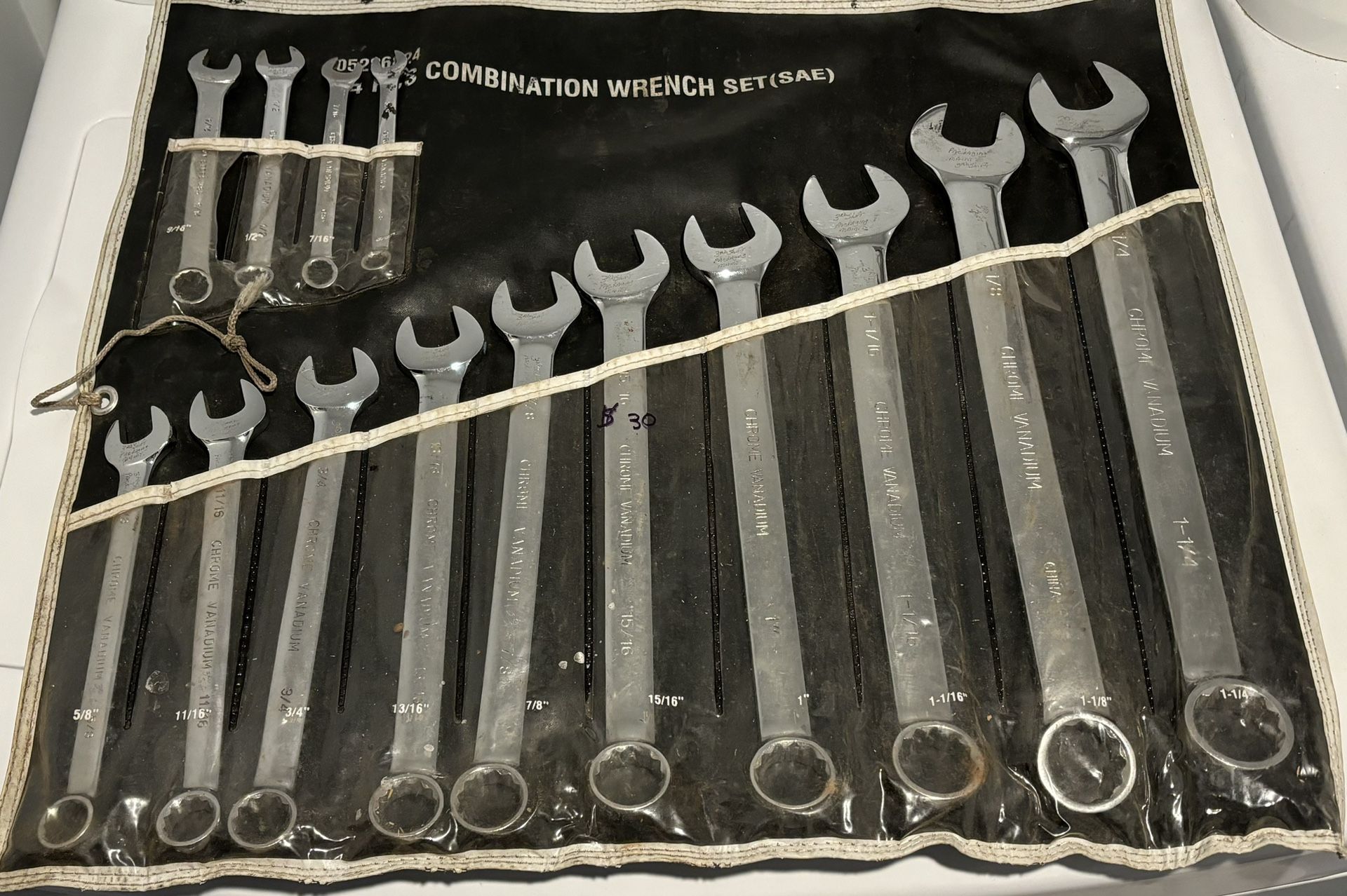 LARGE COMBINATION WRENCH SET 3/16” - 1 1/4”