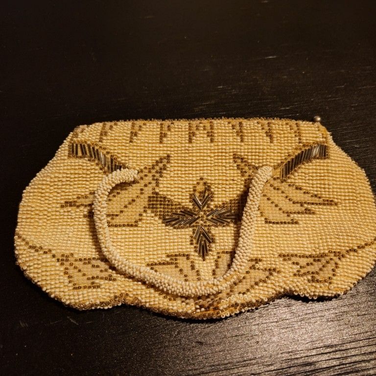 Checslvokia 1940's Beaded Small Purse Art Deco Style