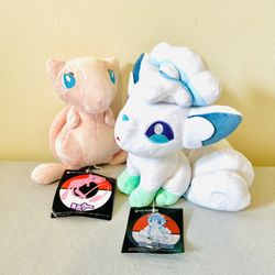 New Pokémon Plush Vulpix Mew Anime Video Game 8in 