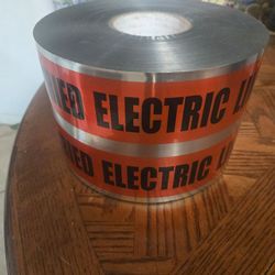 Detectable Electric Red Tape 6inch 1000 feet