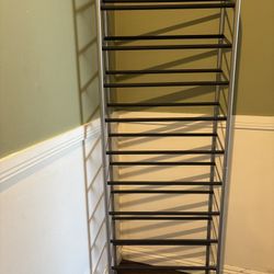 metal shoe rack 