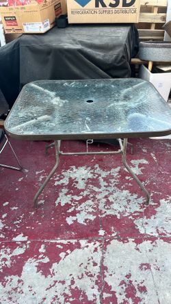 Patio table for four chairs