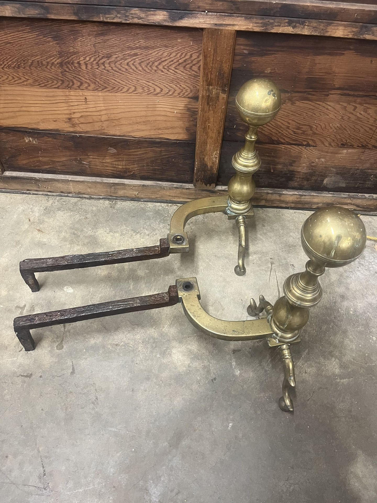 Brass Andirons