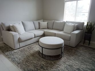 Ashley sofa Larse Collection, 101" x 101" x 42", with ottoman