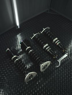 BC Racing BR Series Coilovers (08–14) Subaru WRX Hatchback | 30-Way Adjustable | Camber Plates