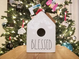 rae dunn blessed birdhouse