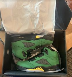 Jordan 5 Oregon Green ducks sz 8 9 9.5 10 10.5 11 11.5 12 13