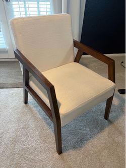 White arm chair