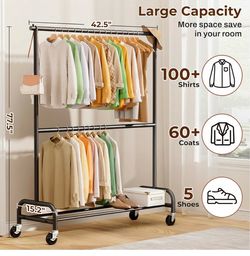 Three Heavy Duty Clothes Racks
