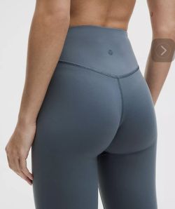 Lululemon Wunder Under SmoothCover High-Rise Tight 28"  Iron Blue Size 8