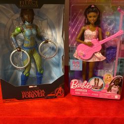 Black Panther Wakanda Forever Doll & Pop Star Barbie Doll