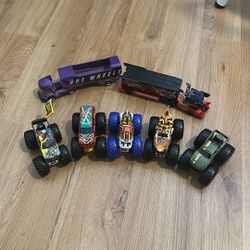 Hot Wheel Monster Trucks & Semi Cars 
