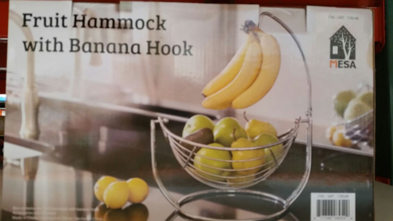 Fruit hammock with banna hook