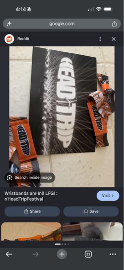 Head trip 2day wristband x2 READ DESCRIPTION