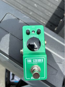 Ibanez Tube Screamer Mini overdrive pedal.