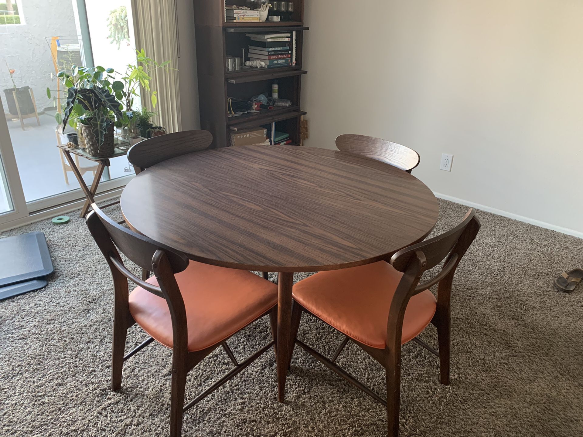 MCM dining room table and chairs