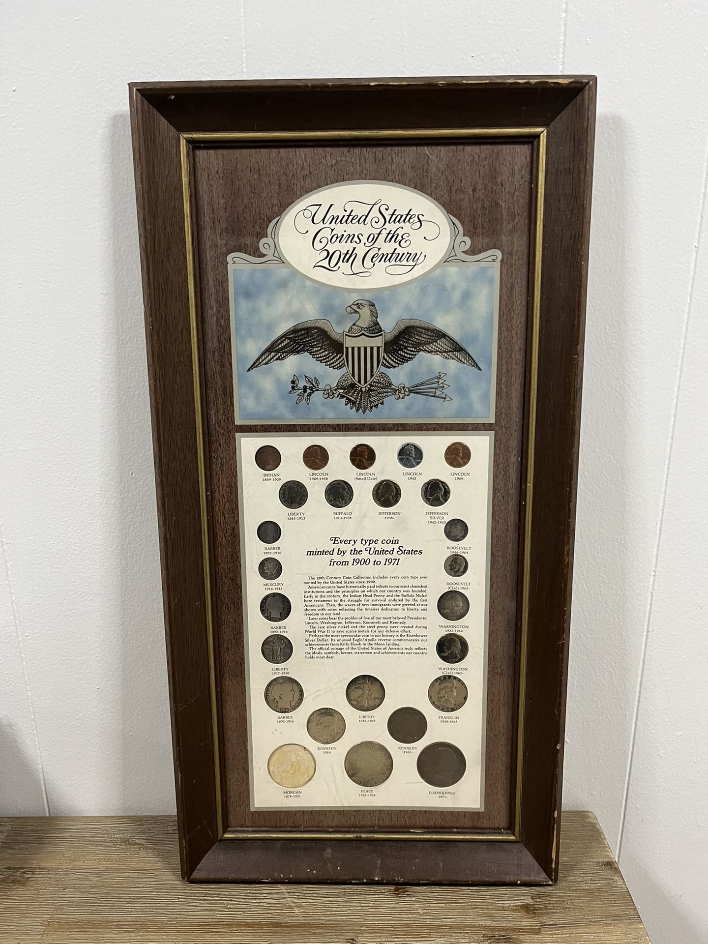 U.S. coins minted from 1900 to 1971